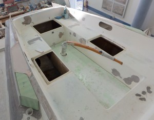 Cockpit. the green stuff is the mold release wax.