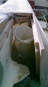 Dorade vents are hidden in the combing.