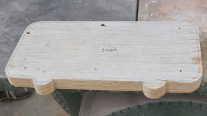 Port mold made out of plywood.