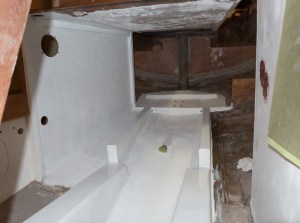 This is where the engine and fuel tank are going.