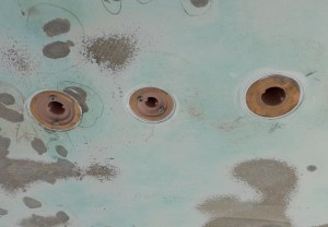 Thru hull installed.