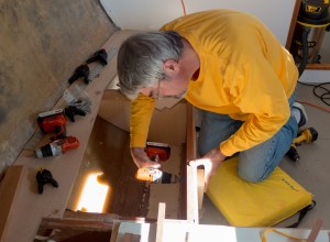 Then you drill lots of holes and screw every thing together.