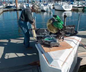 Wheel barrows and dock boxes can be work benches too.