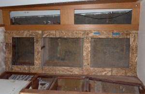 Template for the plywood face. 