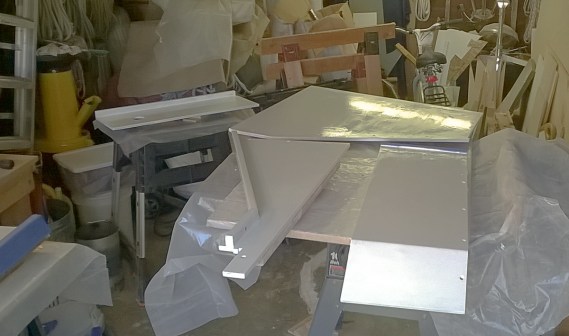 Painting all the parts.